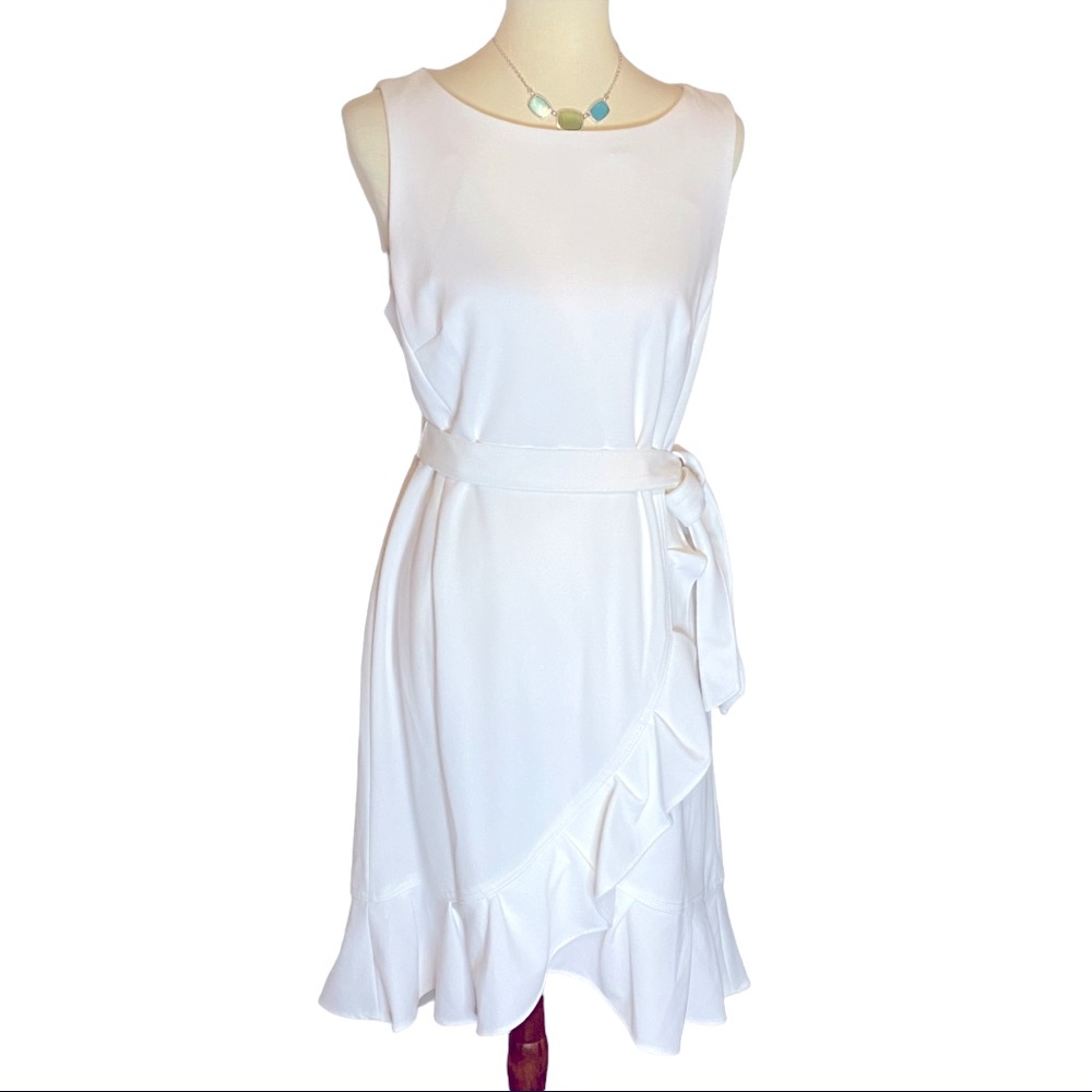 Calvin Klein White Midi Dress